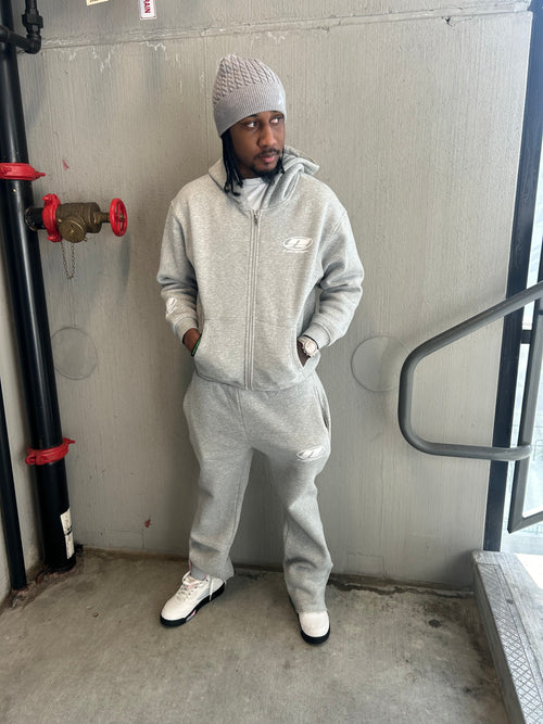 GRAY SIGNATURE NORF HOODIE SET